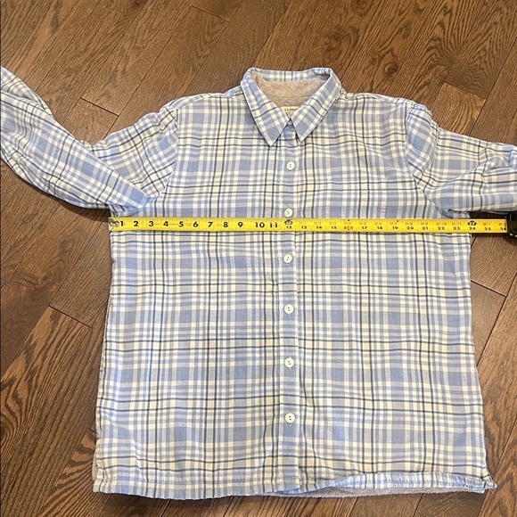 L.L.Bean Fleece-Lined Plaid Button-Down Shirt Jacket Size L - Picture 6 of 8